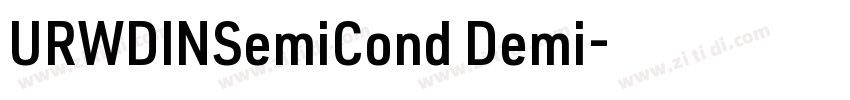 URWDINSemiCond Demi字体转换